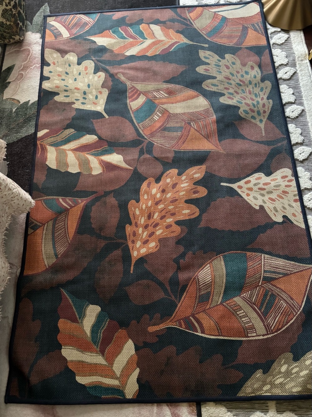 Outdoor Aurelia blue amber mat 3x5